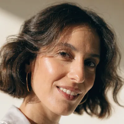 Portrait of Ines K., Founder · Bloom Skin Studio